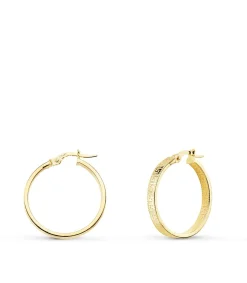 Pendientes Aros Oro 9K 23 Mm Greca<Alda Joyeros New
