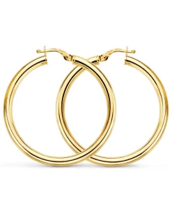 Pendientes Aros Oro 9K 35X3 Mm<Alda Joyeros Fashion