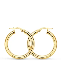 Pendientes Aros Oro 9K 26X3 Mm<Alda Joyeros Clearance