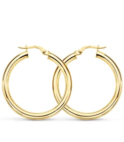 Pendientes Aros Oro 9K 31X3 Mm<Alda Joyeros Outlet