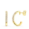 Pendientes Aros Piedras Oro Amarillo 18K<Alda Joyeros Cheap
