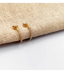 Pendientes Aros Piedras Oro Amarillo 18K<Alda Joyeros Cheap