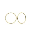 Pendientes Aros Tubo Oro Amarillo 18 Kilates 43 Mm<Alda Joyeros Clearance