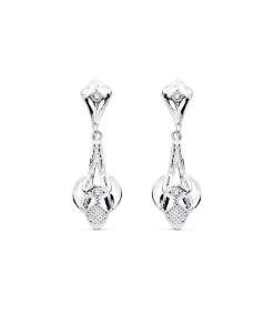 Pendientes Azahar Oro Blanco 18K Lapidados<Alda Joyeros Online