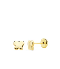 Pendientes Bebé Mariposas Oro Amarillo 18K Lisos<Alda Joyeros Hot