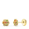 Pendientes Bebé Piedras Colores Oro 18K Flor<Alda Joyeros Flash Sale