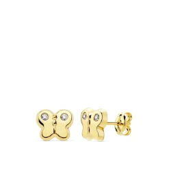 Pendientes Butterfly Oro Amarillo 18 K 7,5 Mm<Alda Joyeros Fashion