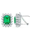 Pendientes Carrie Oro 18K Esmeralda Y Diamantes<Alda Joyeros Flash Sale