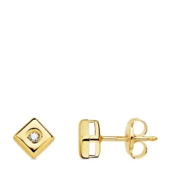 Pendientes Cherie Diamantes 0.030 Qtes. Oa 18K<Alda Joyeros Sale