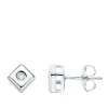 Pendientes Cherie Diamantes 0.040 Qtes. Ob 18K<Alda Joyeros Outlet