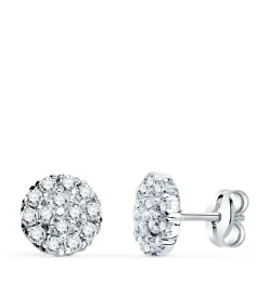 Pendientes Comunion Cuajo Oro Blanco 18K<Alda Joyeros Outlet