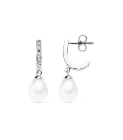 Pendientes Condesa De Mercia Oro Blanco 9K Perla<Alda Joyeros Best