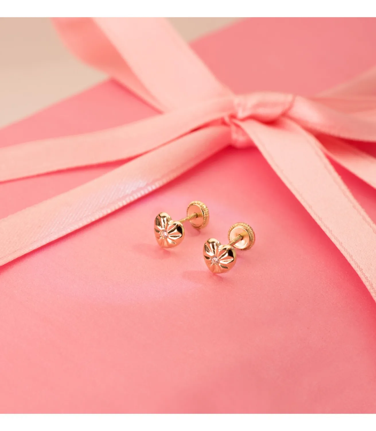 Pendientes Corazon Ondas Oro Amarillo 18K 6Mm<Alda Joyeros Flash Sale