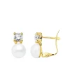 Pendientes Cris Perlas Cultivadas Oro Amarillo 18 K<Alda Joyeros Best