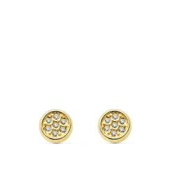 Pendientes De Niña Oro America Chaton<Alda Joyeros Fashion