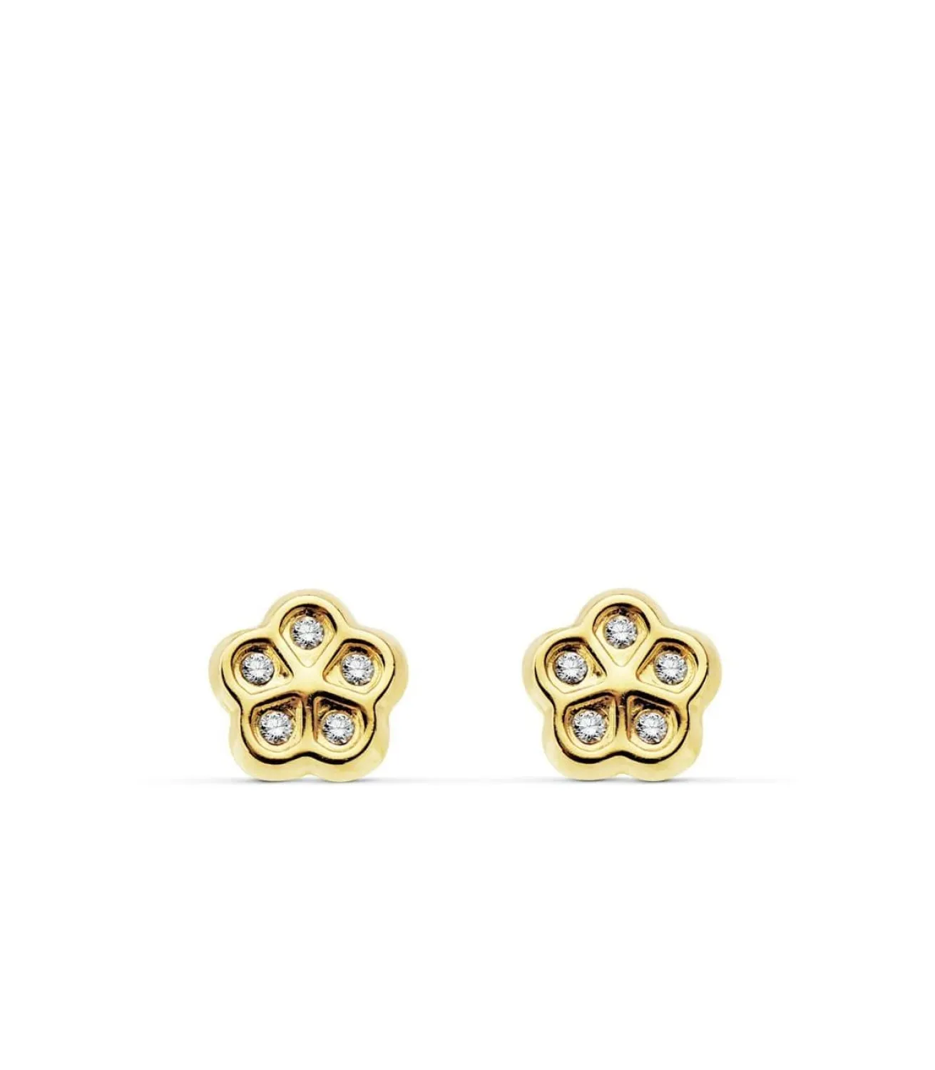 Pendientes De Niña Oro 18K Olalla Flor<Alda Joyeros Fashion