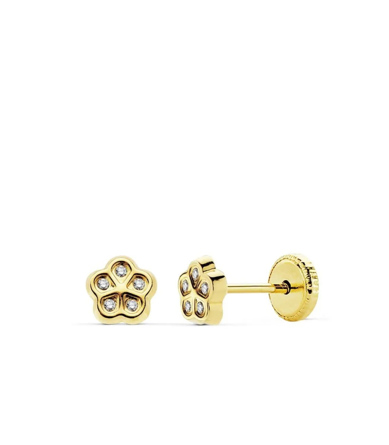 Pendientes De Niña Oro 18K Olalla Flor<Alda Joyeros Fashion