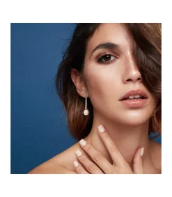 Pendientes De Novia Catherine Howard Oro Blanco 18K Perla<Alda Joyeros Best Sale