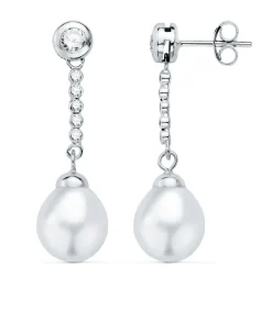 Pendientes De Novia Giselle Oro Blanco 18K Perla<Alda Joyeros Hot