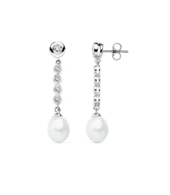 Pendientes De Novia Jane Seymour Oro Blanco 9K Perla<Alda Joyeros Flash Sale