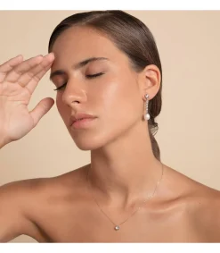Pendientes De Novia Jane Seymour Oro Blanco 9K Perla<Alda Joyeros Flash Sale