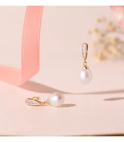 Pendientes De Novia Jeanette Oro Bicolor 18K<Alda Joyeros Cheap