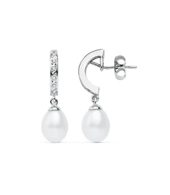 Pendientes De Novia Lady Thyra Oro Blanco 9K Perla<Alda Joyeros New