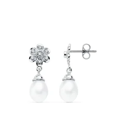 Pendientes De Novia Lady Lizbeth Oro Blanco 18K Perla Cultivada<Alda Joyeros Sale