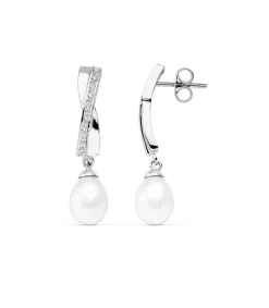 Pendientes De Novia Madame Madeleine Oro Blanco 9K Perla<Alda Joyeros Best