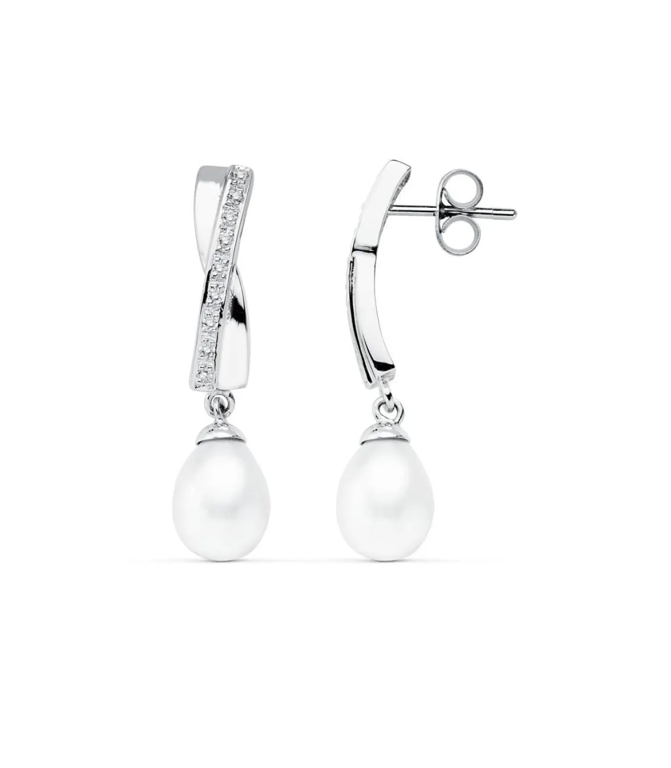 Pendientes De Novia Madame Madeleine Oro Blanco 9K Perla<Alda Joyeros Best