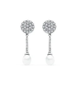 Pendientes De Novia Mary Tudor Oro Blanco 18K Perla<Alda Joyeros Clearance