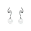 Pendientes De Novia Mary Adelaide De Cambridge Oro Blanco 9K Perla<Alda Joyeros Outlet