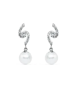 Pendientes De Novia Mary Adelaide De Cambridge Oro Blanco 9K Perla<Alda Joyeros Outlet