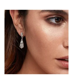 Pendientes De Novia Oro Blanco 18K Lapidados<Alda Joyeros Hot