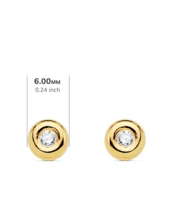 Pendientes Delicia Diamantes 0.100 Qtes. Oa 18K<Alda Joyeros Fashion