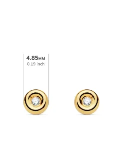 Pendientes Delicia Diamantes 0.030 Qtes. Oa 18K<Alda Joyeros Store