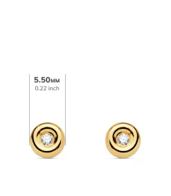 Pendientes Delicia Diamantes 0.040 Qtes. Oa 18K<Alda Joyeros Cheap