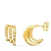 Pendientes Diamantes 0.090 Qtes. 18K Aro Triple<Alda Joyeros Flash Sale
