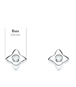 Pendientes Estrella Diamantes 0.100 Qtes. Ob 18K<Alda Joyeros Outlet