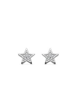 Pendientes Estrellas Oro Blanco Bellanca 18 Ktes<Alda Joyeros Store