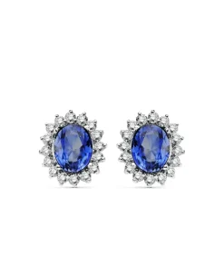 Pendientes Galadriel Oro 18K Zafiro 4.94 Q Diamantes<Alda Joyeros Online