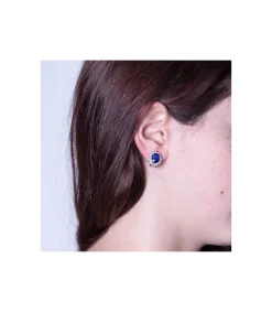 Pendientes Galadriel Oro 18K Zafiro 4.94 Q Diamantes<Alda Joyeros Online