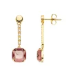Pendientes Harlem Oro Amarillo 18K Kunzita<Alda Joyeros Cheap
