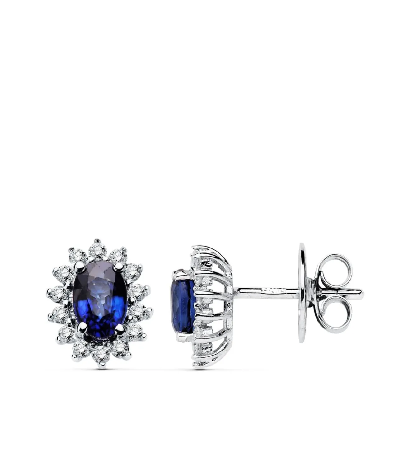 Pendientes Jasmin 0.28 Qtes.18 Ktes Zafiro<Alda Joyeros Best