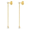 Pendientes Largos Cadena Oro Amarillo 18K<Alda Joyeros Best Sale