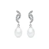 Pendientes Madame Charlotte Aglae Oro Blanco 9K Perla<Alda Joyeros Discount