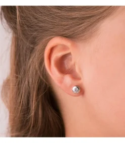 Pendientes Mercedes 6.5 Mm 18 Ktes<Alda Joyeros Hot