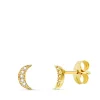Pendientes Moon Diamantes 0.050 Qtes. Oa 18K<Alda Joyeros Discount