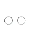 Pendientes Morfea Oro Blanco 18K 12Mm<Alda Joyeros Hot