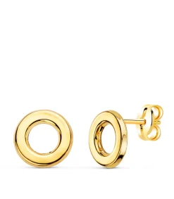Pendientes Mujer Circle Oro 18K 9Mm<Alda Joyeros Best